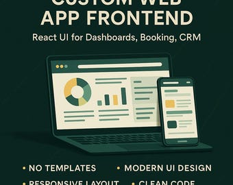 Custom Full-Stack Web App | Dashboard, Login System, Admin Panel, Database, API | Modern & Secure