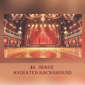 Animated Stage Light Vtuber Backgrounds: Singers,Dancers,DJ,Karaoke,OBS,Twitch Stream Overlays Looped