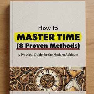 Master Time8 Proven Methods, Time Management Guide  Stop Procrastination, Build Better Habits Digital PDF