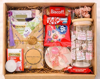 Classic Blind Date Book Box – Mystery Book, Tumbler, Treats, Cozy Reading Bundle