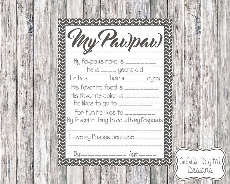 Free Free 296 Fathers Day Pawpaw Svg SVG PNG EPS DXF File