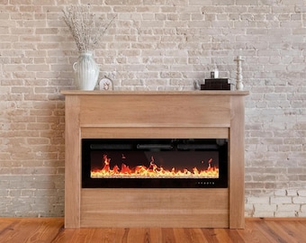 Handmade Wood Electric Fire place Mantle/Surround