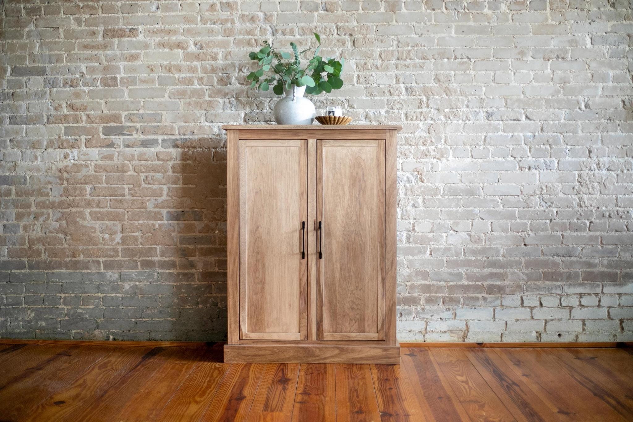 Solid Raud Cupboard Handmade Solid Wood Storage Cupboard: Modern Bathroom, Office, Kitchen ...