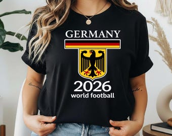 Germany Custom 2026 World Football Shirt, German Eagle Crest Tee, Premium Fan Design, Soccer Supporter Gift, Minimal Luxury Style