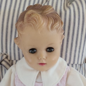 Vintage Doll Molded Head  Sleep Eyes Jointed Arms and Legs