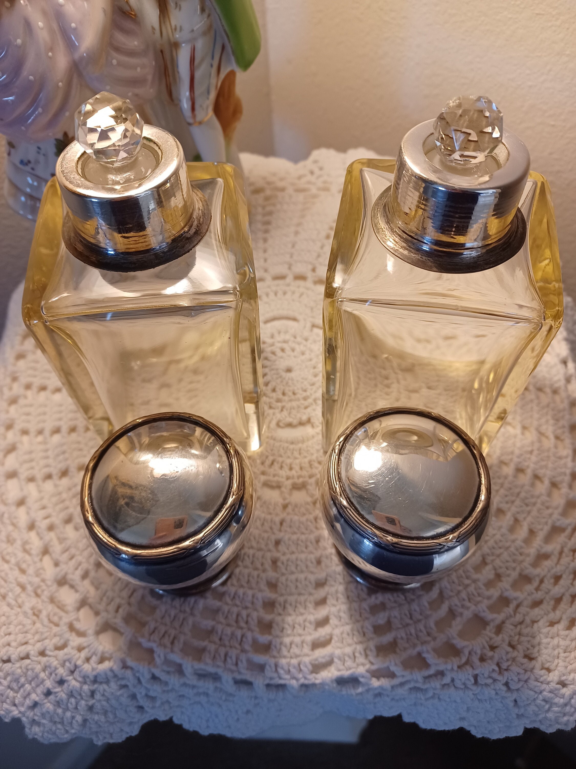Silver Topped Perfume Bottle - Etsy