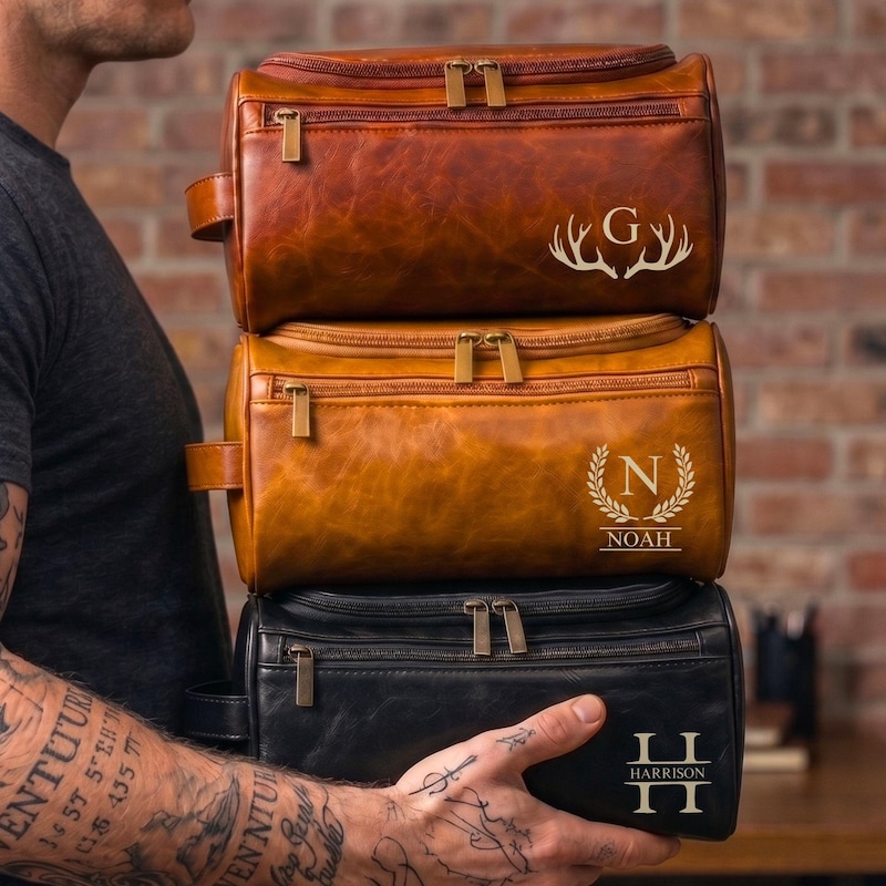 Leather Dopp Kit - Etsy