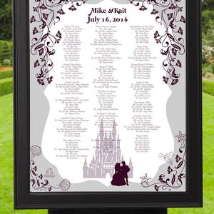Digital Alice In Wonderland Seating Chart Printable Wedding Etsy