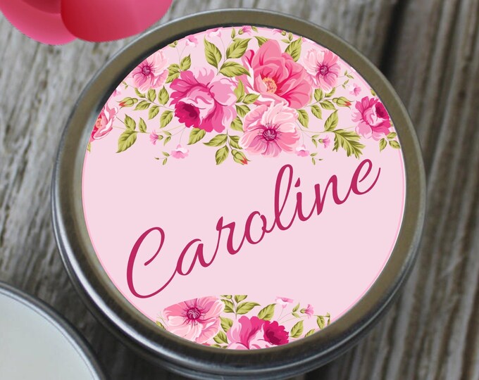 12 Personalized Blush Wedding Party Favor Candles Wedding Favors For Guests Unique Favor Ideas Wedding Shower Favors #TC-06