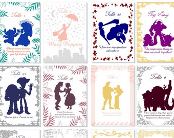 Story Book Quotable Table Numbers Select Your Quotable Cards | Quotable Table Cards | Birthday Quotable Table Cards | Build Your Own Set