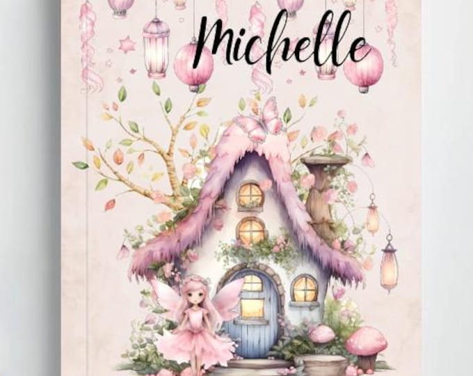 Vintage Floral Fairy Wedding Personalized Bridesmaid Notebook | Custom Wedding Journal Gift | Gratitude Journal | Asking Bridesmaid Gift
