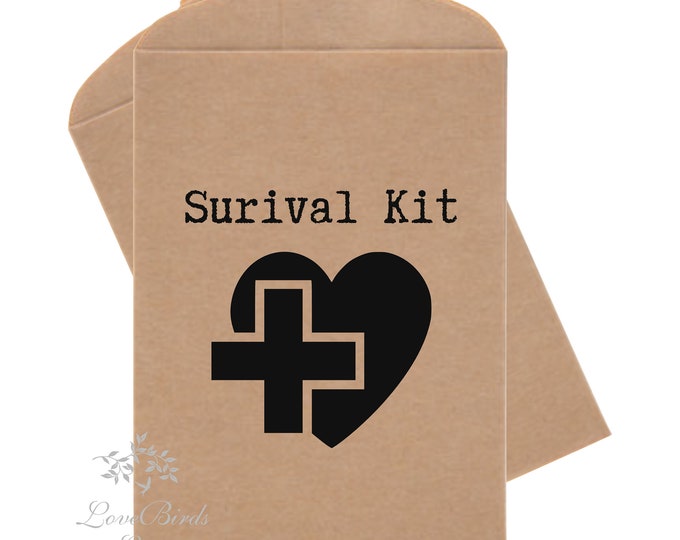 Save 30% Off Everyday - Wedding Favor Bag - Survival Kit - Hangover Kit Bags - Bridal Shower Survival Bags - Hotel Kit Bags