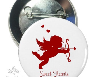 Valentine Sweet Heart Party Favor Button Pin #PB-012