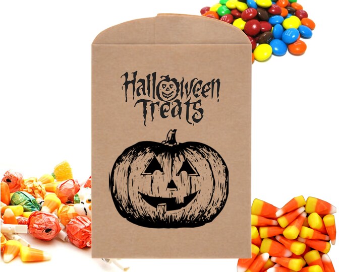 24 bags  Designer Halloween Party Treat Bags Happy Halloween Trick Treat Bags Cookie Bag Candy Table Treat Bags Halloween Party Favor Bag