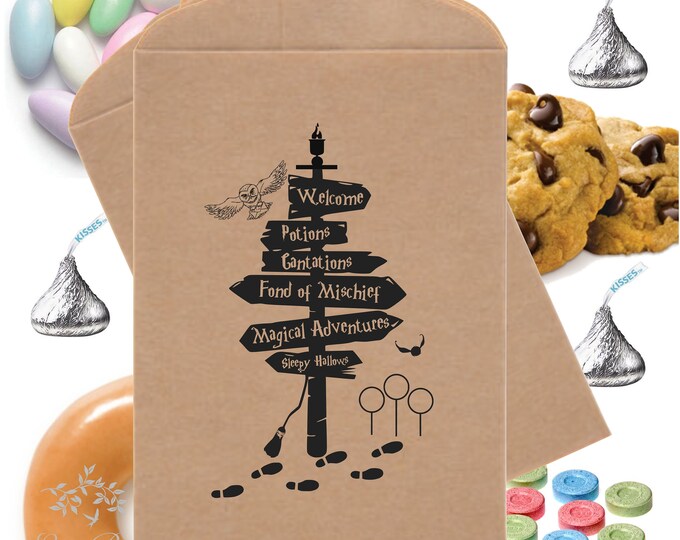 Favor Bags Wizarding World Favor Bags Convection Treat Bags Magical Candy Bag Theme Party Favors Table Party Favor