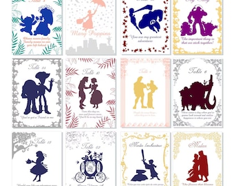 Story Book Quotable Table Numbers Select Your Quotable Cards | Quotable Table Cards | Birthday Quotable Table Cards | Build Your Own Set