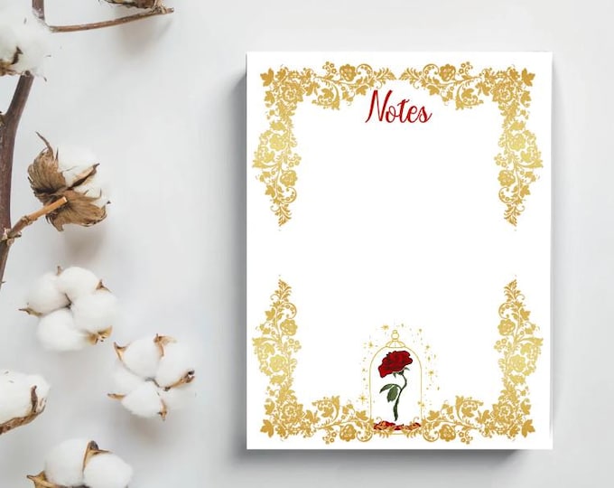 Enchanted Rose Note Pad -  Bridesmaid Thank You Gift