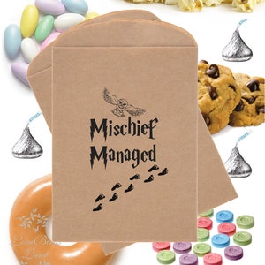 Mischief Managed Favor Bags Convection Treat Bags Wizarding Candy Bag Theme Party Favors Table Party Favor