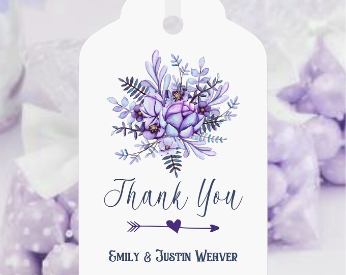 Lavender Botanical Asking Bridesmaid Cards | Enchanted Garden Collection Thank You Cards | Personalized Thank You Card | Favor Thanks You