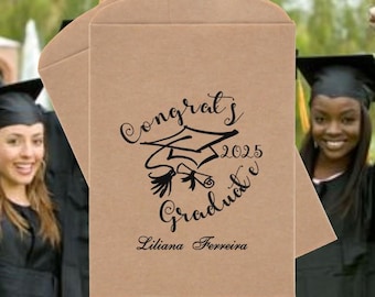 Personalized Graduation Favors Graduation Favor Bags Donut Cookie Popcorn Gift Bags #graduationfavors #FB514