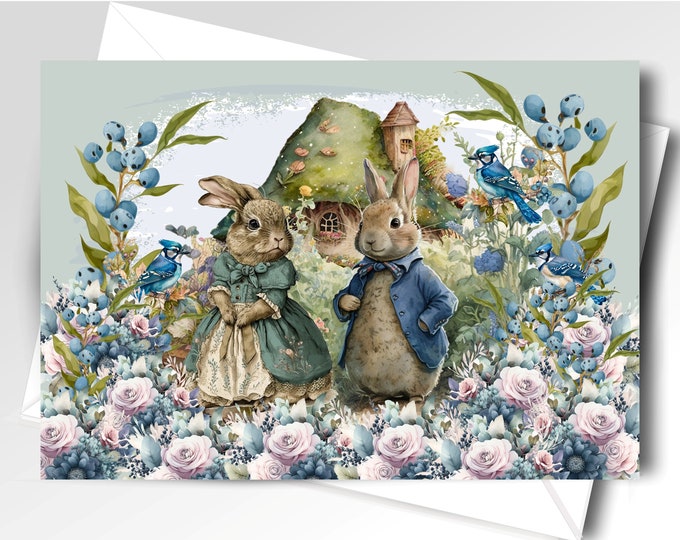 Personalized Thank You Cards Wedding |Peter Cottontail Thank You Cards | Peter Rabbit Thank You Note Cards | Item #C1017-2