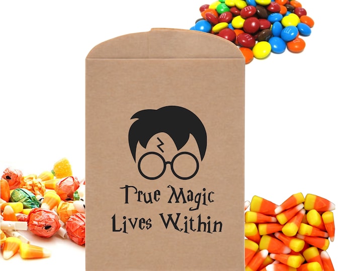 Designer Halloween Party Treat Bags Happy Halloween Trick Treat Bags Harry P Dessert Table Party Favor Bags Party Favor Bags