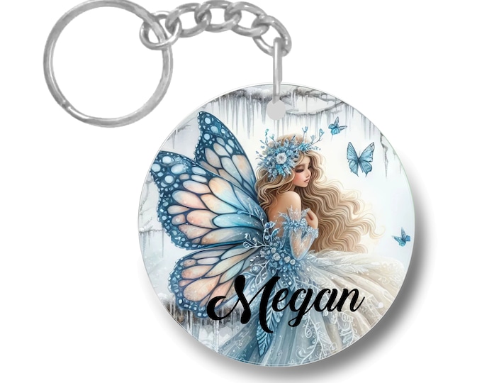 Blue Fairy Personalized Keychain | Personalized Gift | Party Favor | Parting Gift | Bachelorette Party Hen Party  #KC-0127