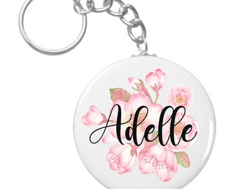 Personalized Keychain Blush Wedding Keychains | Bridal Favor Gifts | Team Bride | Bachelorette favors #C65-F