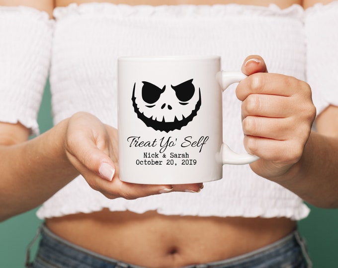 Jack Personalized Treat Yo Self Halloween Mug #halloweenmug #M-30-7