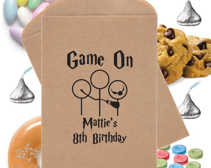 Game On Favor Bags Confection Treat Bags Magical Candy Bag Wizard Theme Party Favors Table Party Favor