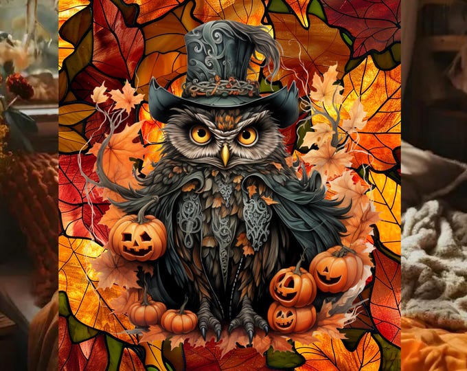 Halloween Owl Night light Table Lamp Holliday Ambient Mood Light Home Décor