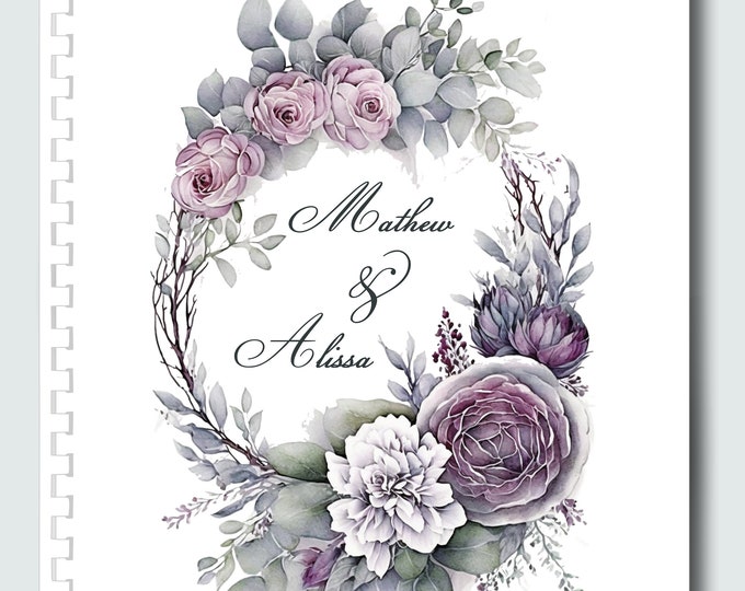Lavender Botanical Ultimate Wedding Planner 10x11 inches #weddingplanner  WP0804-0
