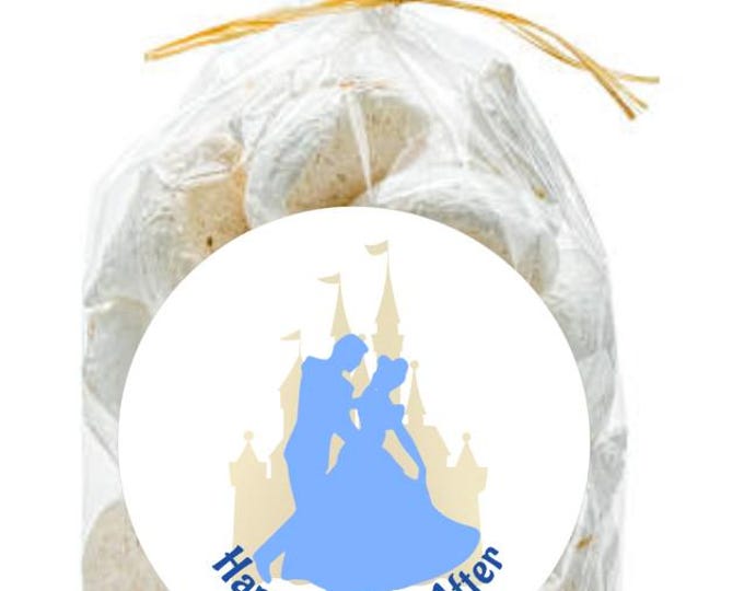 Cinderella Blue Wedding Favor Labels | envelope seals | Thank You Gift Labels
