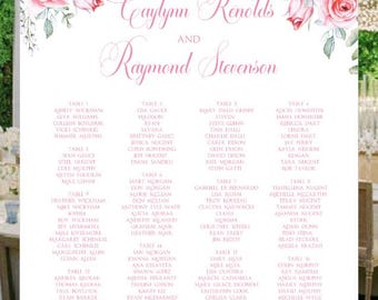 Digital Wedding Seating Chart • Custom Table Plan PDF • Digital Download for Reception • Modern Wedding Sign #SC0628