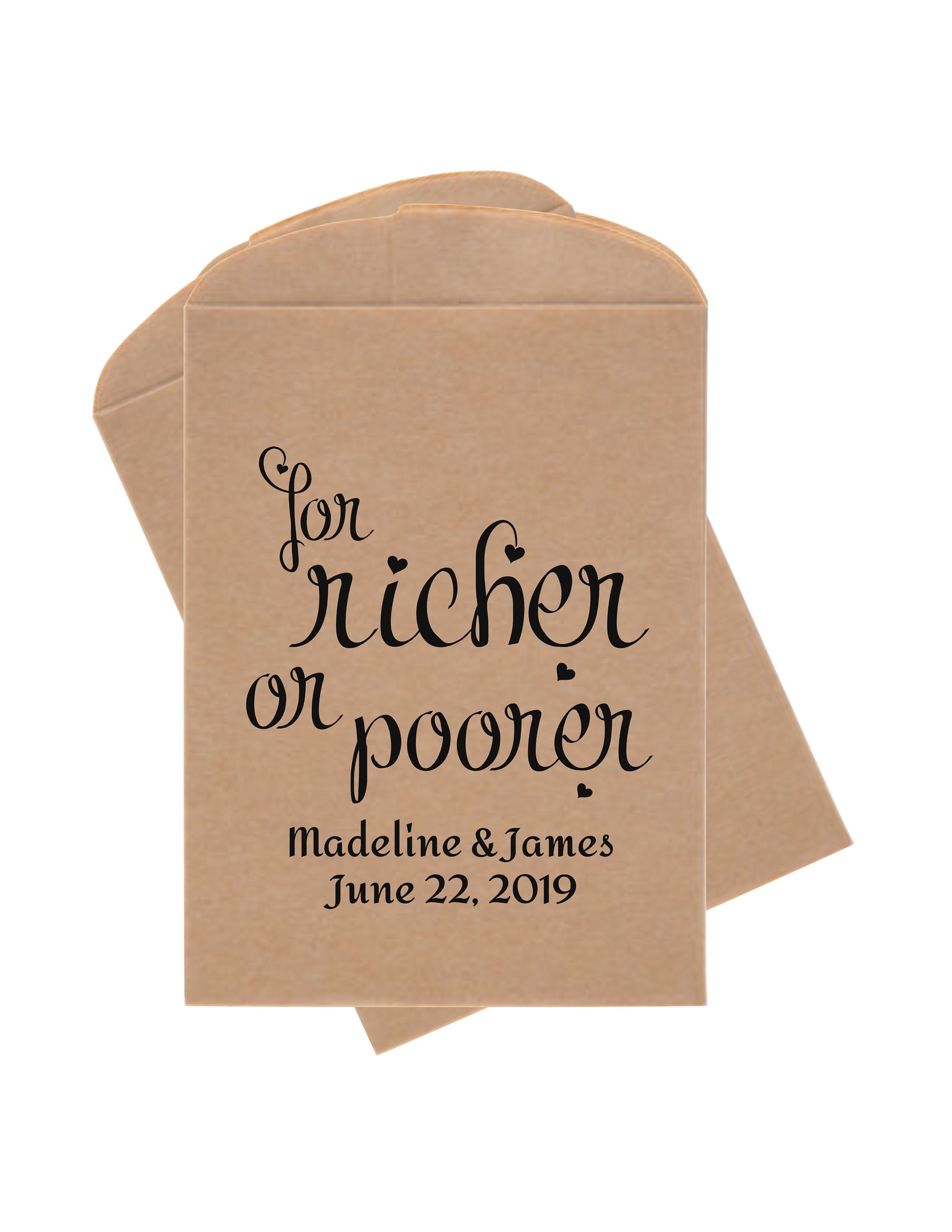 Personalized Wedding Favor Bag Bridal Shower With Love Candy Etsy