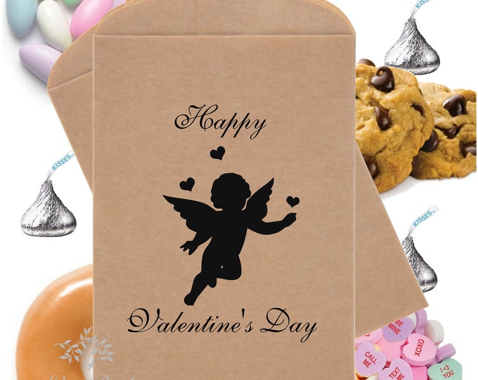 SAVE 30% OFF 24 Valentine Favor Bag Sweet Heart Confection Favor Bags Party Favors Bags #TB-V002