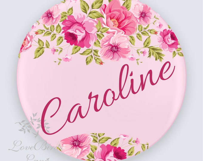 Personalized Enchanted Rose Wedding Favors Birthday Party Favors Magnets #PB-063 #weddingfavors