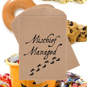 Mischief Managed Favor Bags Convection Treat Bags Wizarding Candy Bag Theme Party Favors Table Party Favor