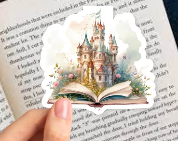 Story Book Castle Magnetic Bookmark – Whimsical Fantasy Page Marker - Bookish Gift