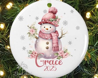Personalized Baby's First Christmas Ornament | Deer Ornament | 1st Christmas Kid's Ornament | lovebirdslane