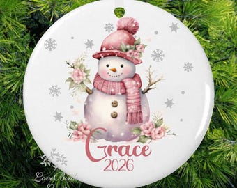 Personalized Baby's First Christmas Ornament | Deer Ornament | 1st Christmas Kid's Ornament | lovebirdslane