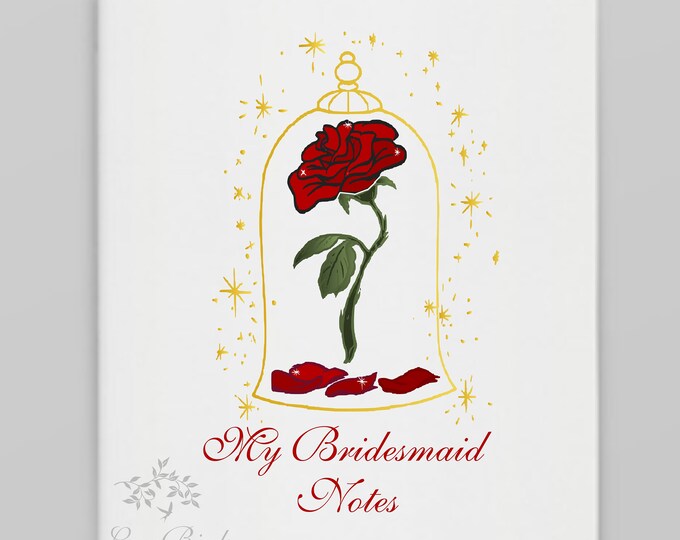 Enchanted Rose Bridesmaid Notes Wedding Planning Pocket Notebooks for Bridal Party Bridesmaid Box Gift for Wedding Party Asking Bridesmaids