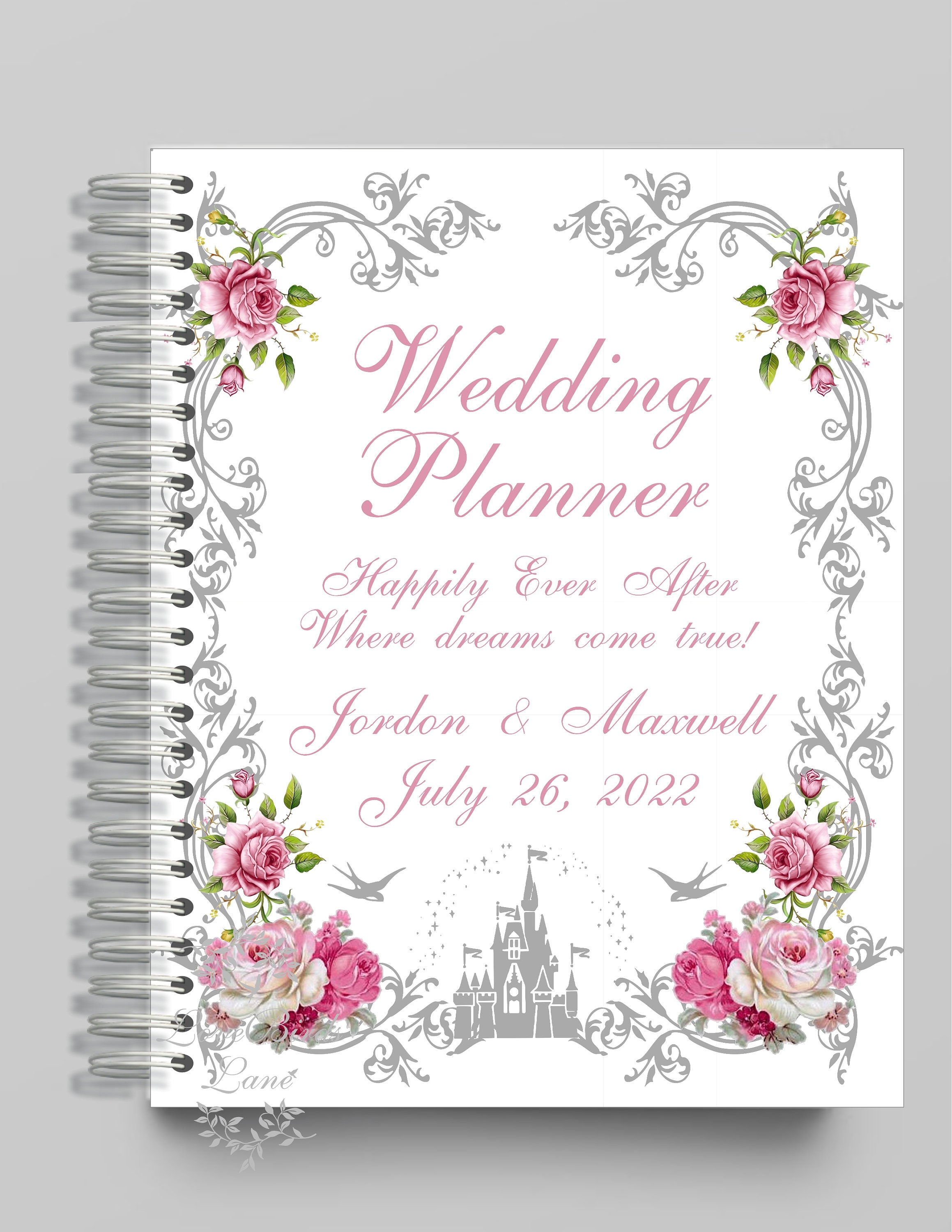 Blush Wedding Planner Floral Wedding Planner Customized Etsy UK