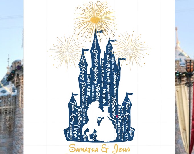 Enchanted Castle Beauty and the Beast Be Our Guest Wedding Welcome Sign #WS-322P-1