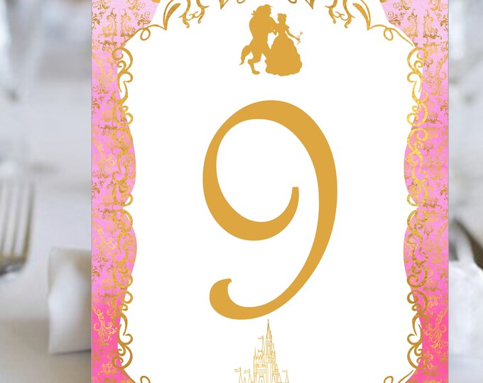 Fairy Tale Story Book Table Numbers | Select Your Story Book Characters | Build Your Own set #TN-401-1