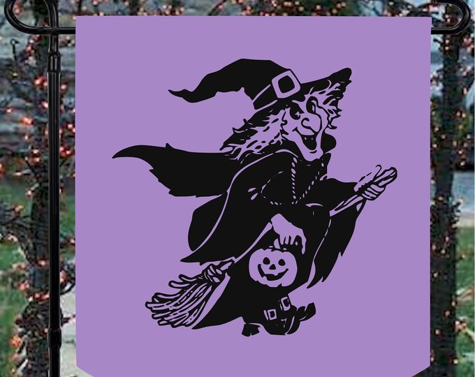 Flying Witch Halloween Decor Felt Bunting Banner Pendent Door Hanger- Indoor or outdoor decor #220820-2