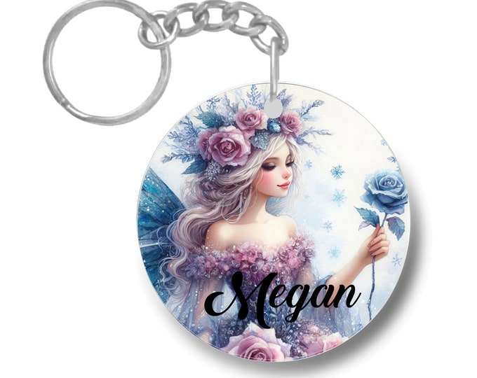 Blue Fairy Personalized Keychain | Personalized Gift | Party Favor | Parting Gift | Bachelorette Party Hen Party  #KC-0127