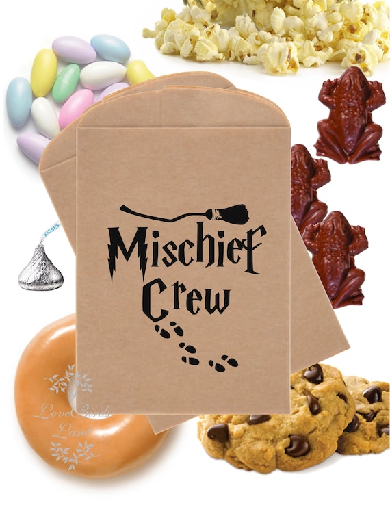 Mischief Crew Favor Bags Confection Treat Bags Wizard Candy 