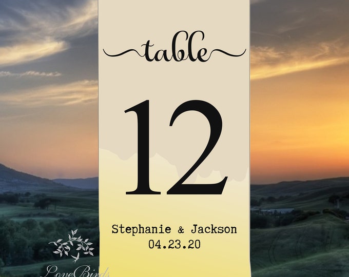 Personalized Wedding Luminaries Table Numbers Lantern Centerpiece Decorations #cl-0001-13