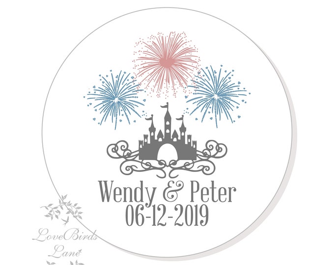 Enchanted Castle Sticker | Candy Table Decor | Wedding Candy Labels Envelope Seal Or Treat Bag Lable